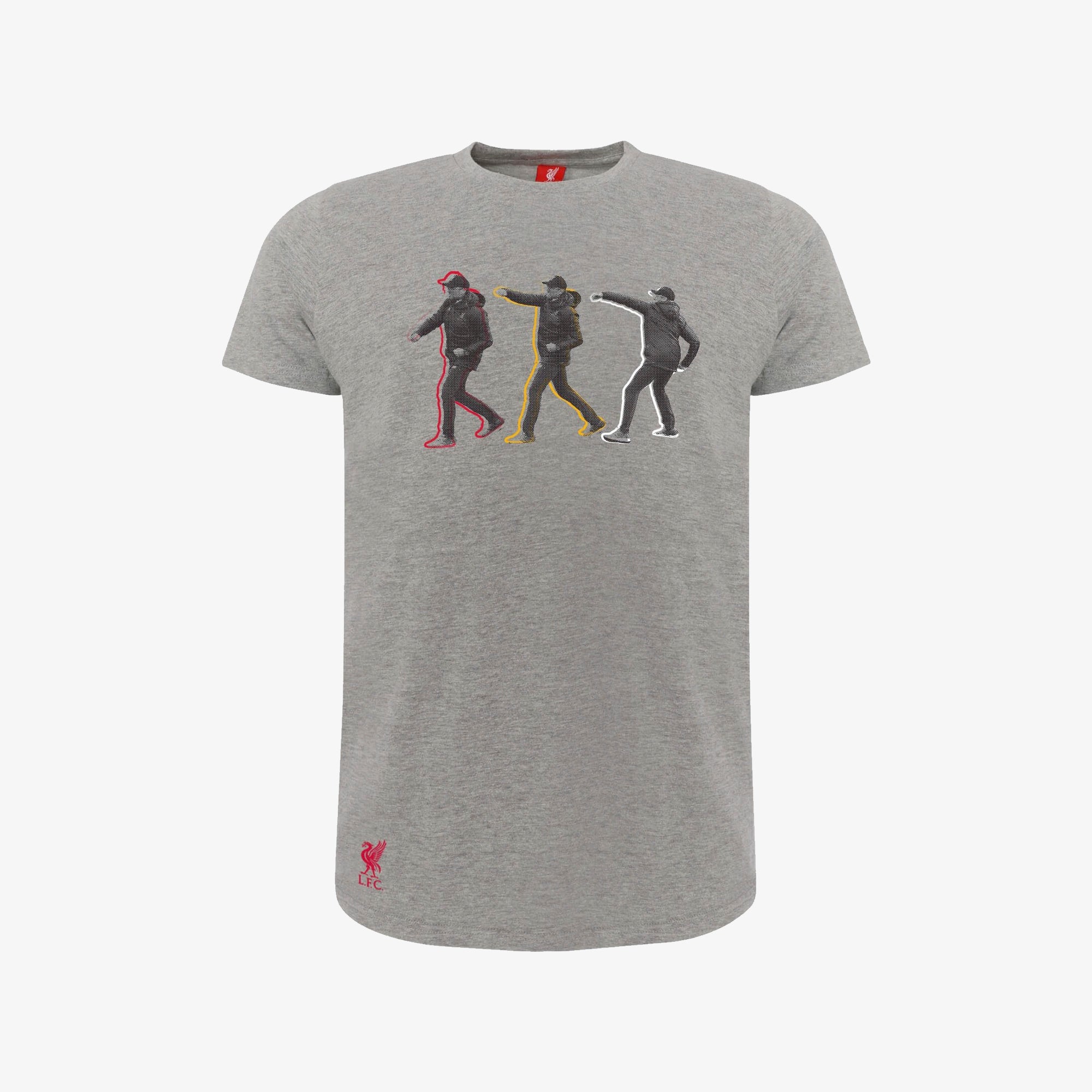 LFC Mens Grey Klopp Player Tee