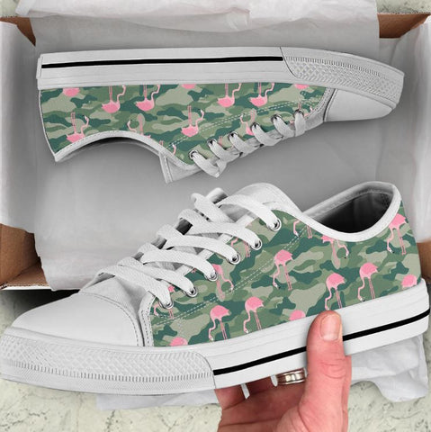 flamingo canvas shoes