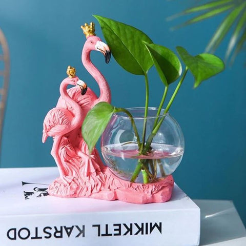 decorate home with flamingos