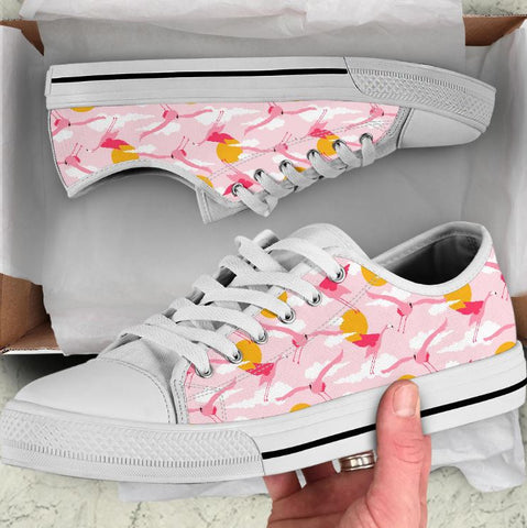 flamingo canvas shoes