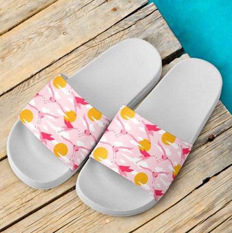 flamingo slide sandals