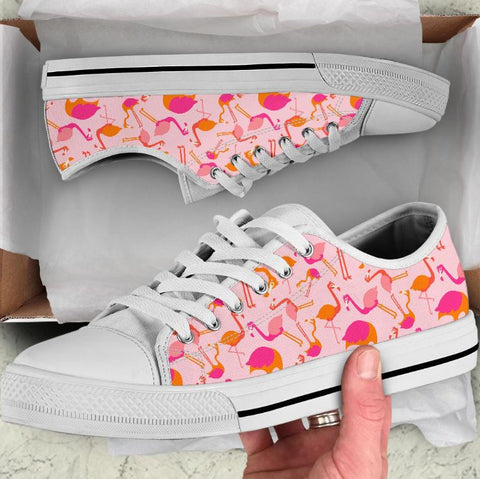 flamingo canvas shoes