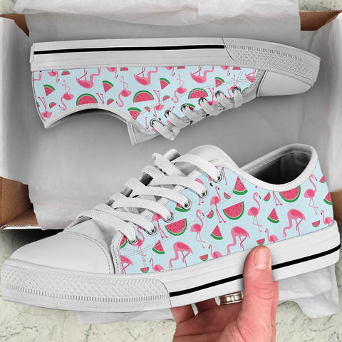 flamingo canvas shoes