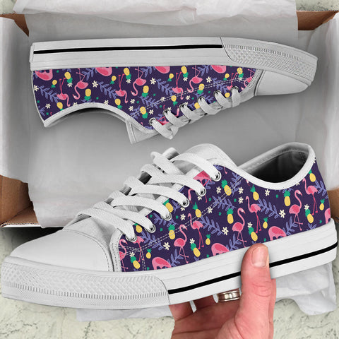 flamingo canvas shoes