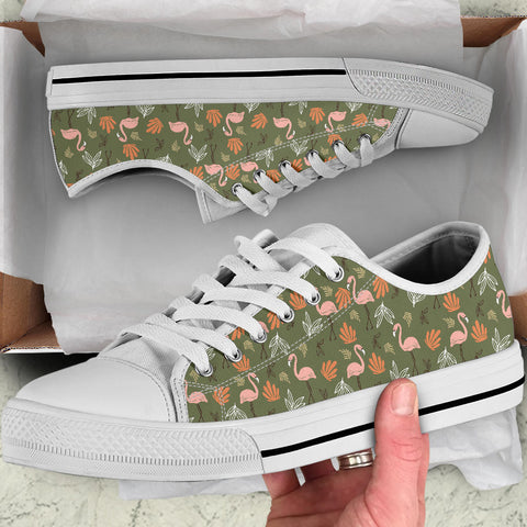 flamingo canvas shoes