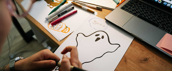 Fargelegge Halloween spøkelse Halloween tegninger