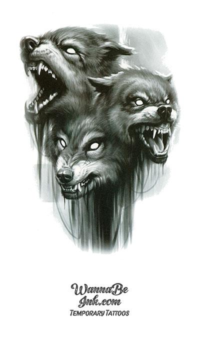 Snarling Horned Wolf Tattoo Design By Xkingbadwolf  Snarling Wolf  Transparent Transparent PNG  894x894  Free Download on NicePNG