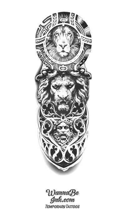 Buy Lion Tattoo Online In India  Etsy India