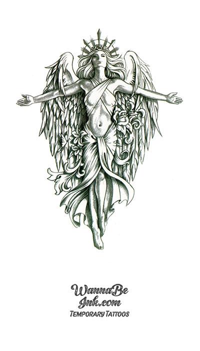 Male Angel Tattoo Designs  Clip Art Library