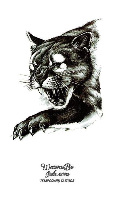 Mínimo Sala Normalmente Black Puma Best Temporary Tattoos| WannaBeInk.com