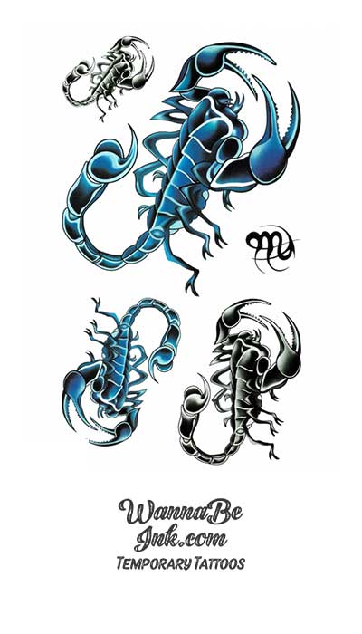 tribal scorpion tattoo on foot