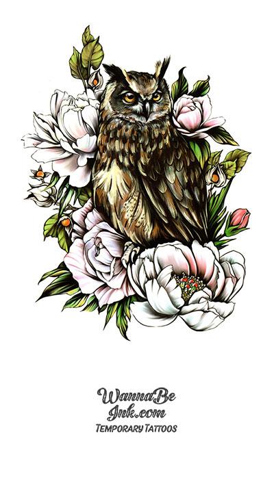 Buy Temporary Tattoos Realistic Transfer Sticker Owl Mandala Lotus  Flower Beads Henna Tribal Hand Underboob Sternum Back Arm Black  Womens Kids Online at desertcartINDIA