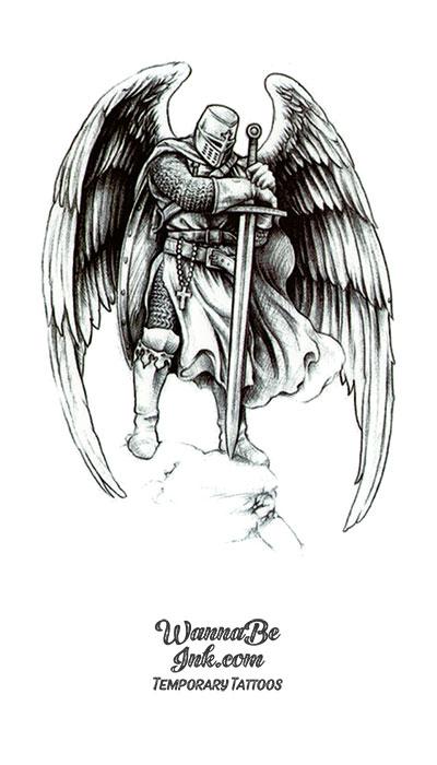 soldier angel tattoo designs