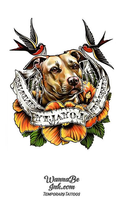 Personalised Dog Tattoos  Your Dog Temporary Tattoo