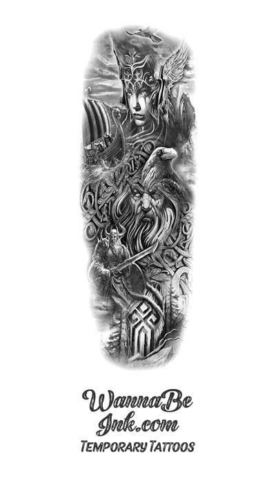 Viking Temporary Tattoo Set 13 tattoos  Tattoo Icon  TattooIcon