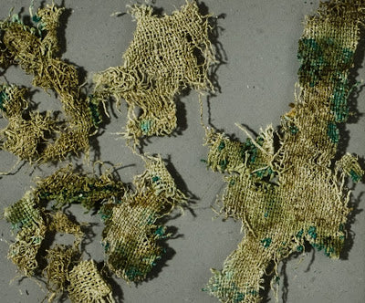 Remains of nettle cloth burial shroud found in Denmark [Credit: National Museum of Denmark]