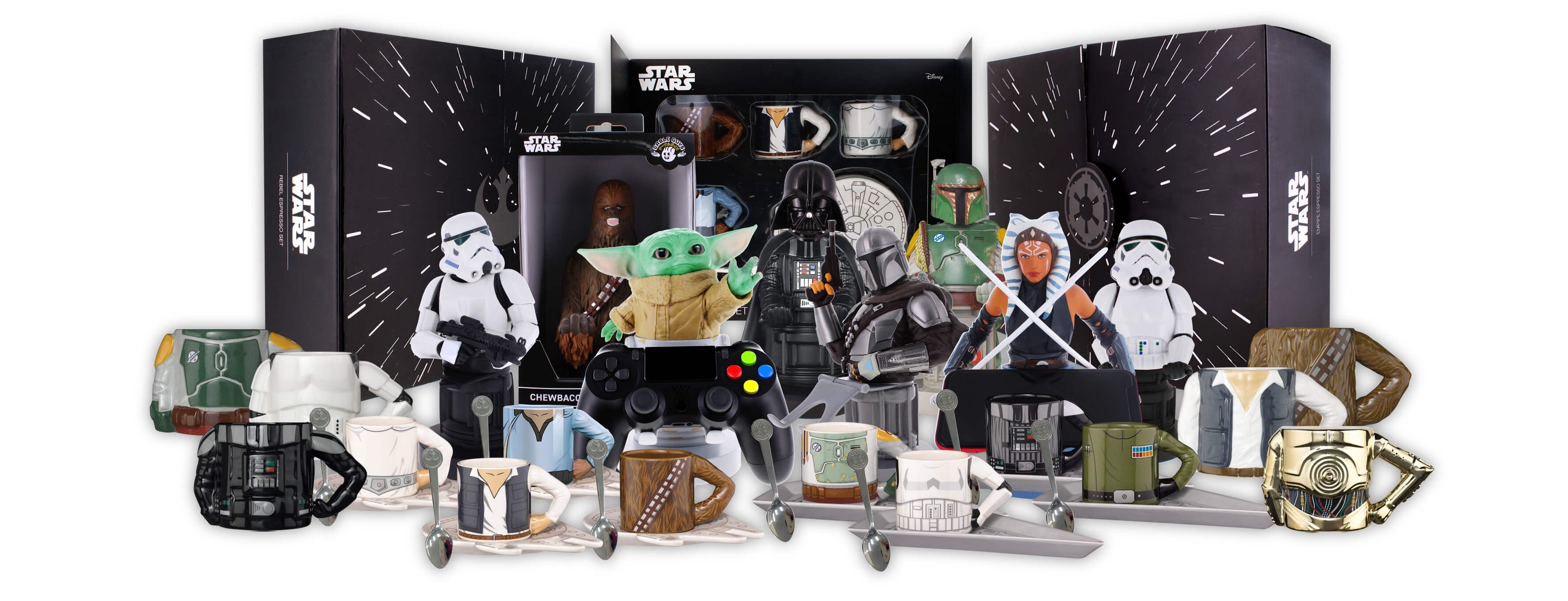 Exquisite Gaming - Star Wars 4-Pack Deluxe Espresso Set, Rebels 