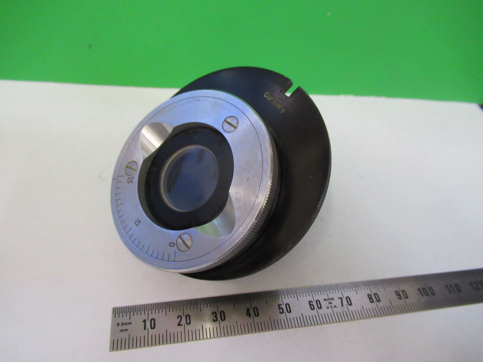 ZEISS WINKEL IRIS MIRROR BRIGHTLIGHT ILLUM MICROSCOPE PART AS PICTURED W4-A-50