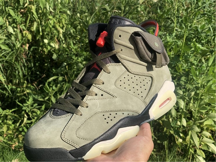 travis scott jordan 6 black laces