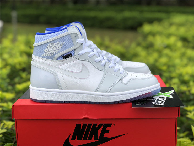 nike jordan 1 retro high zoom white racer blue