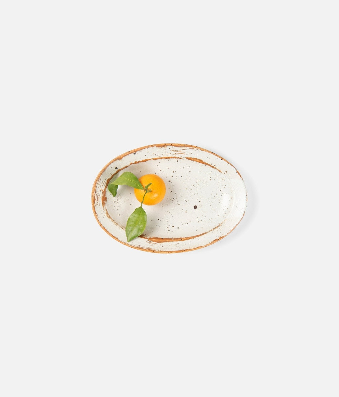 Dawson Small Rustic White Serving Platter, Set of 2