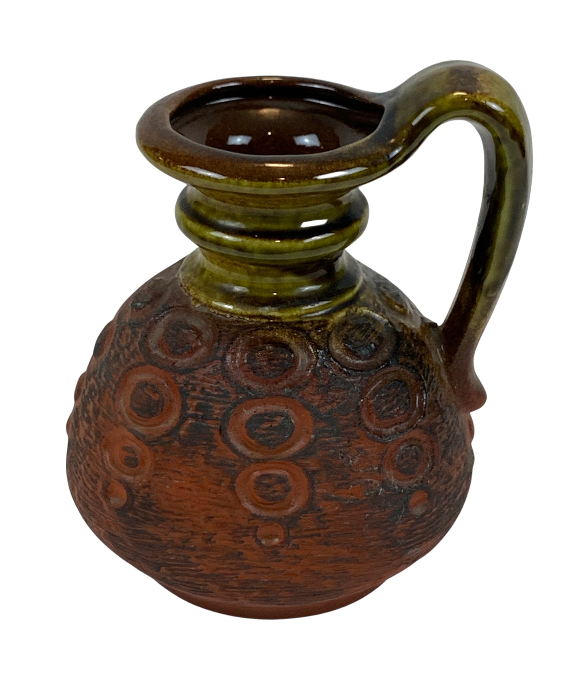 Vintage West German Fat Lava Jug - Hunt and Bloom