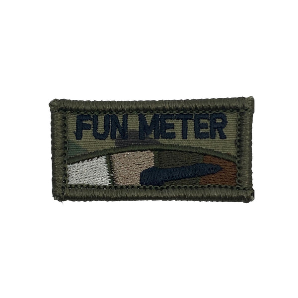 Cool 'Fun Meter 2.0' Embroidered Velcro Patch — Little Patch Co