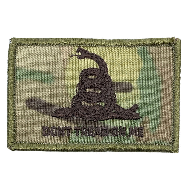 Gadsden Flag Patch Don't Tread on Me Embroidered Patch O'D Green and Black