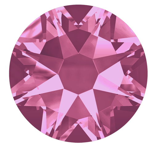 Austrian Crystal - Hotfix - Article 2078 - ROSE - 3 sizes available ...
