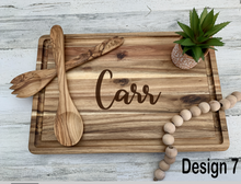 Load image into Gallery viewer, Large Custom Engraved Cutting Board
