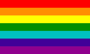 Seven Stripe Rainbow Pride Flag