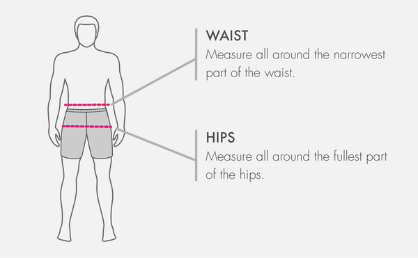 Men's Shorts measuring guide