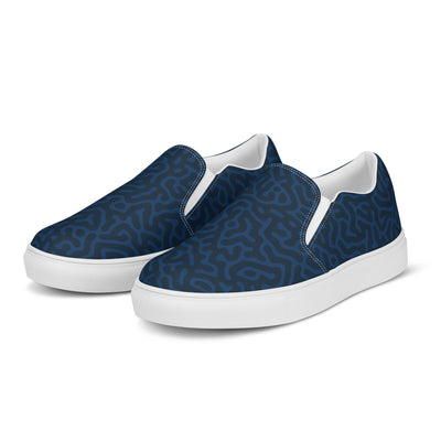 Blue Turing Pattern Slip-on Shoes (male sizes) Footwear The Rainbow Stores