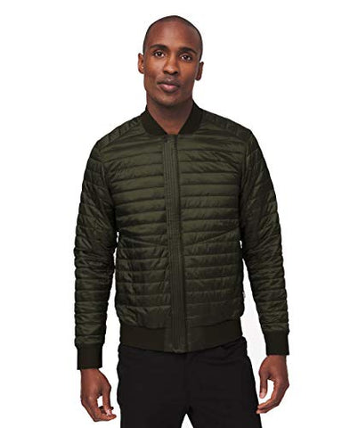 Reversible Bomber Jacket - Men's - Lululemon - Dark Olive - Medium ...