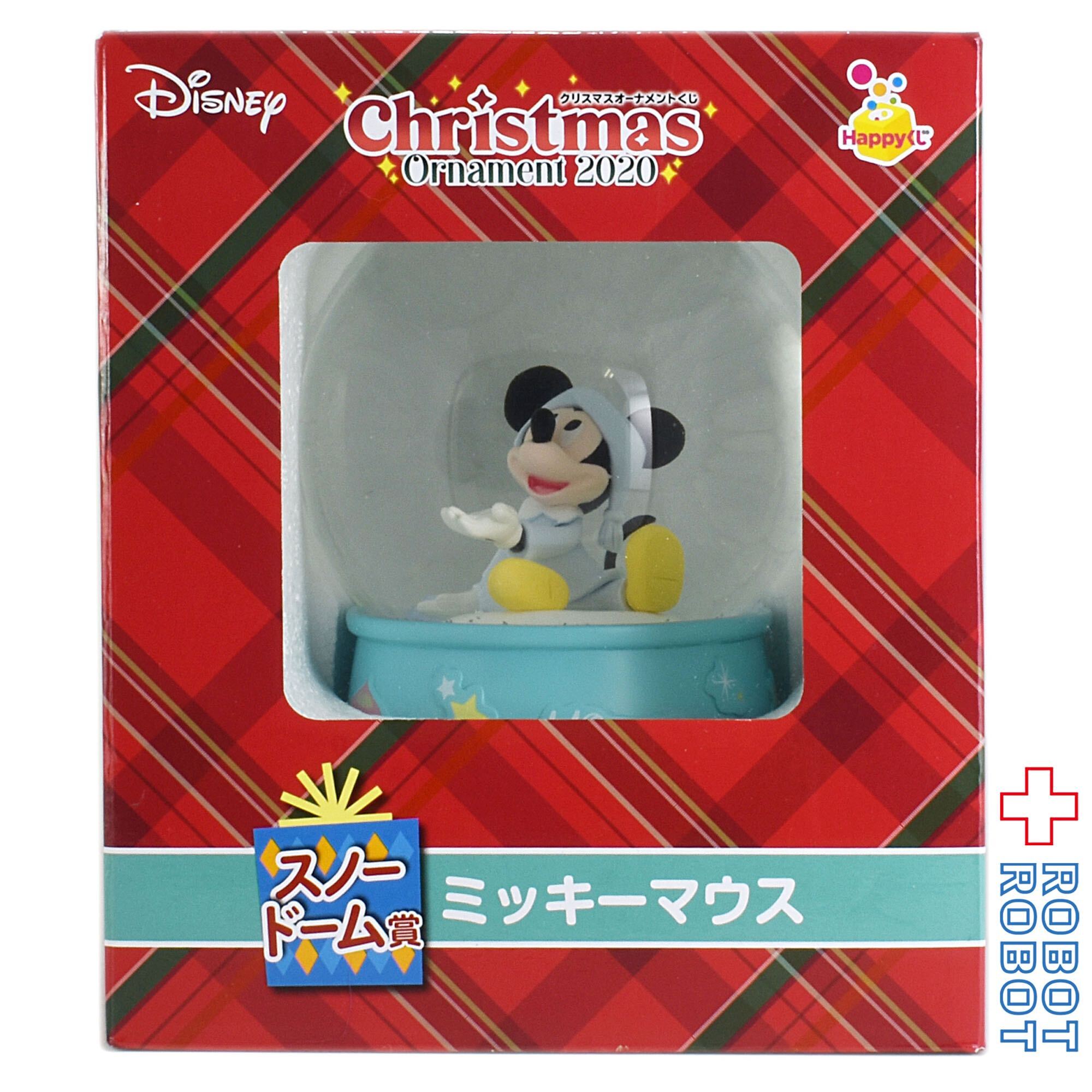 Happyくじ Disneyクリスマスオーナメント スノードーム賞 ミッキーマウス Robotrobot