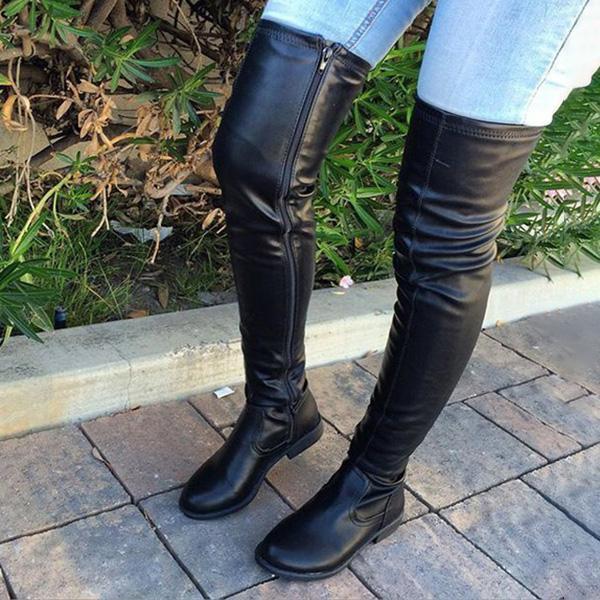 Herstyled Trendy Over The Knee Long Boots
