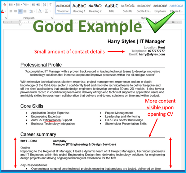 7 Cv Format Tips That Will Get You More Interviews Get Noticed