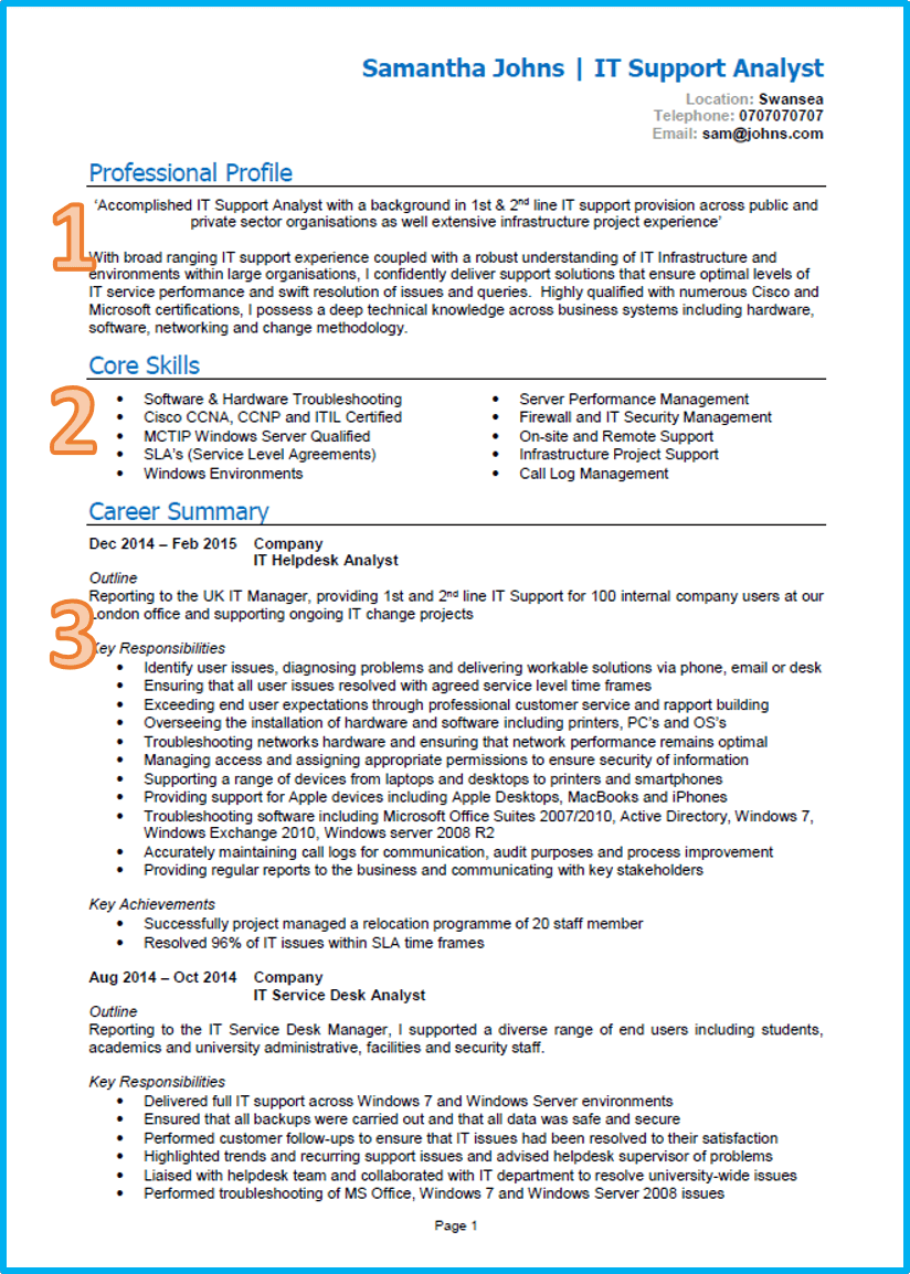 Professional Resume Format Uk - How to write a CV: Tips ...