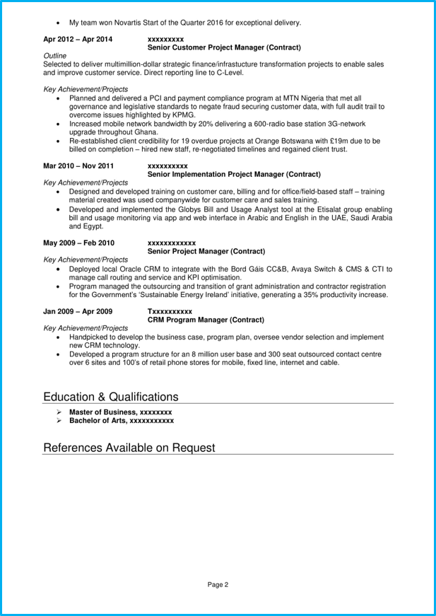 7 Manager Cv Examples And Templates Land A Top Management Job