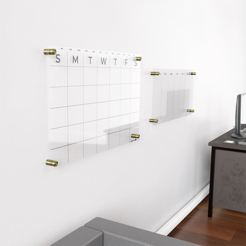 Acrylic Calendar - Dry Erase Weekly & Monthly Wall Board - 1 Board –  DeskBoard Buddy