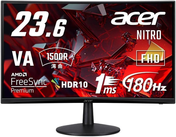 Monitor Gamer Acer Nitro ED0 Curvo 24 Full HD 75Hz 1ms VGA, HDMI 
