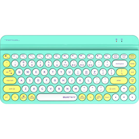 A4Tech FBK30 Bluetooth Wireless Keyboard - Connect to 4 Devices - Arabic/English Image 1