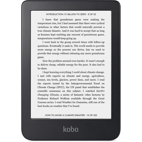 Libro electronico Kobo N306-KU-BK-K-EP WiFi 8GB 6 -Negro