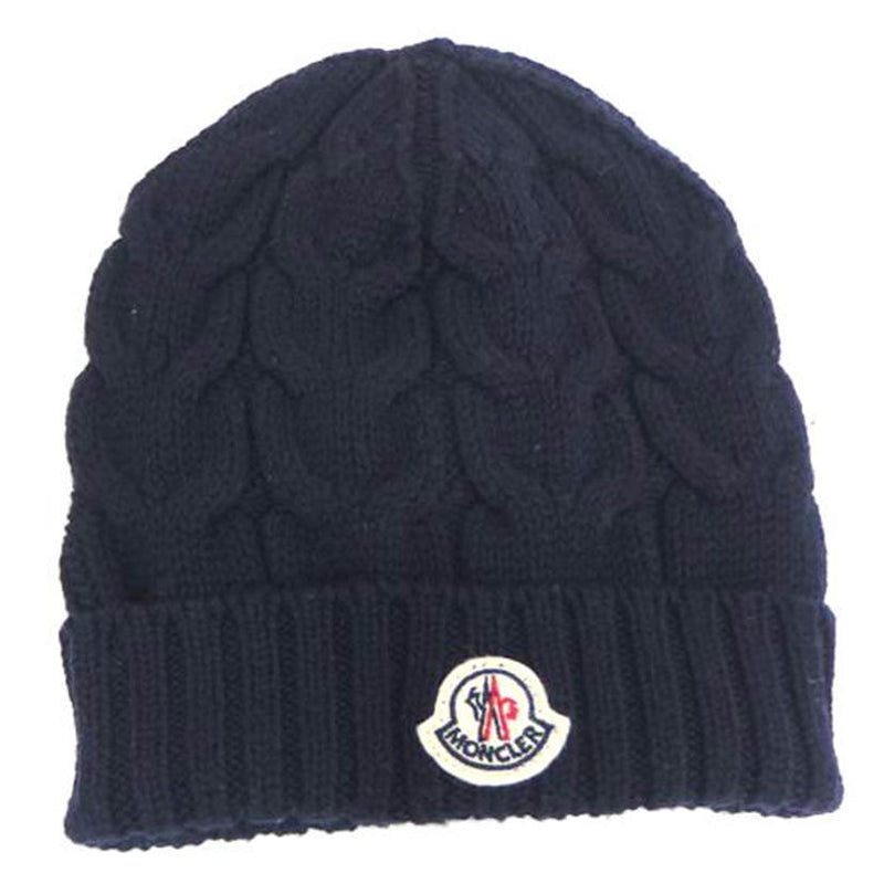 美品 MONCLER モンクレール ニット帽 -