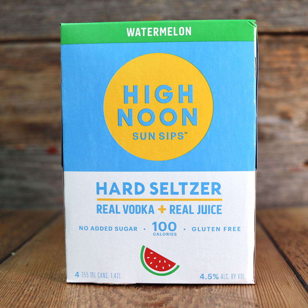 high noon drink label