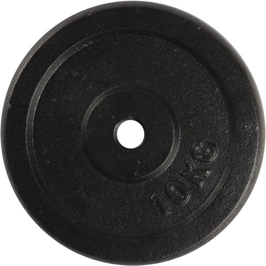 Greutate VirtuFit Cast Iron Weight Plate - Dumbbell weight - 30 mm - 10 kg - Black