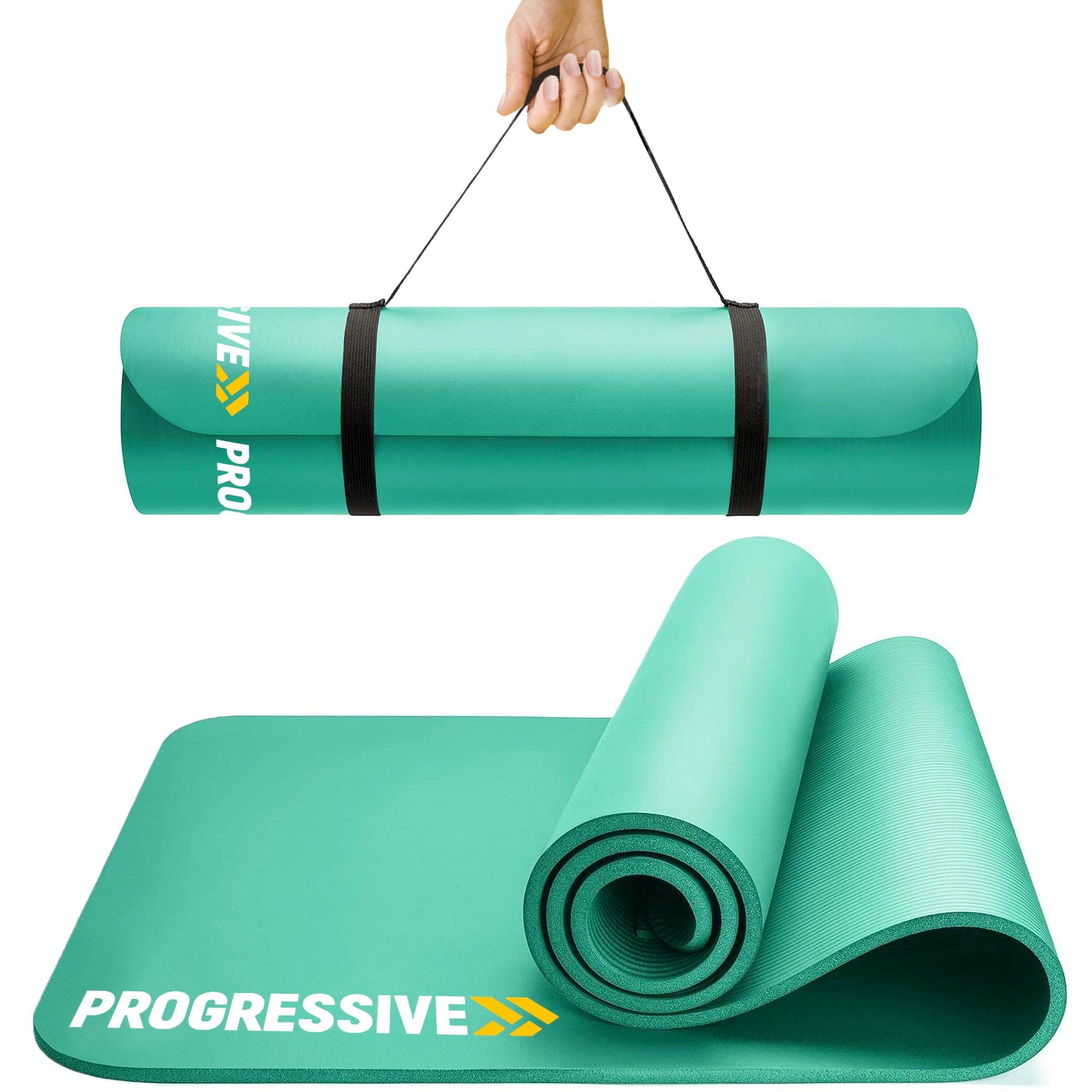 SALTEA FITNESS PROGRESSIVE VERDE, YOGA, PILATES 183x60 cm, 12 mm grosime, PROGRESSIVE