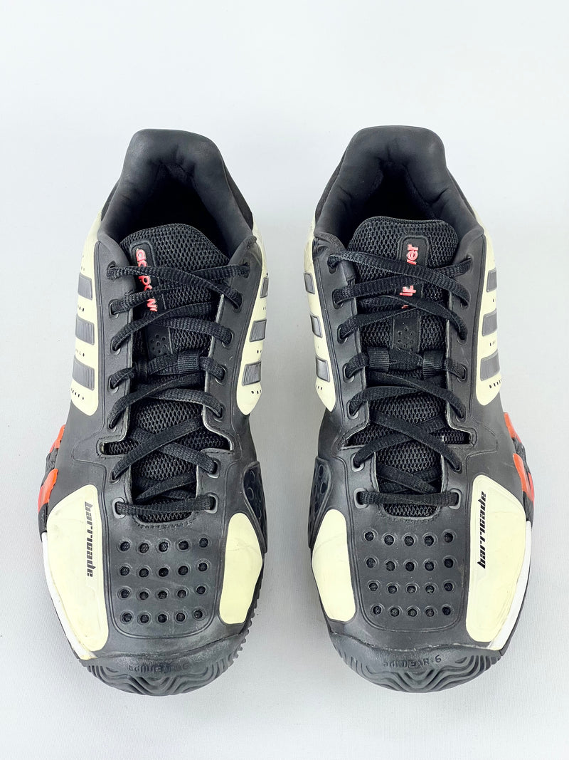 Penetrar Mínimo código Morse Adidas Adipower Barricade Tennis Sneaker Black/Cream - US9