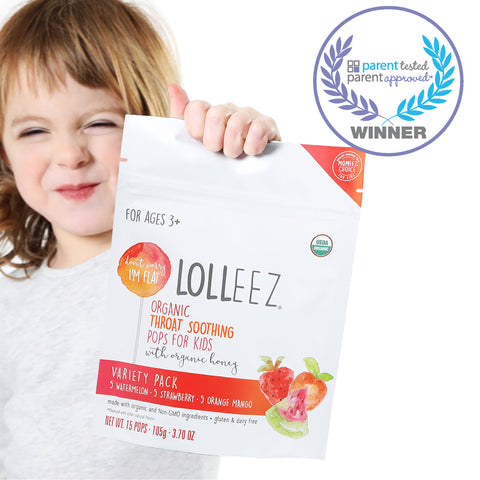 parent tested parent approved lolleez organic throat soothing pops for kids genexa mommys bliss matys best product for sore throat relief