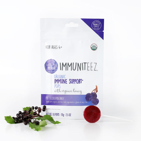 Immuniteez Organic Immune Support Vitamin Lollipop for Kids Multivitamin